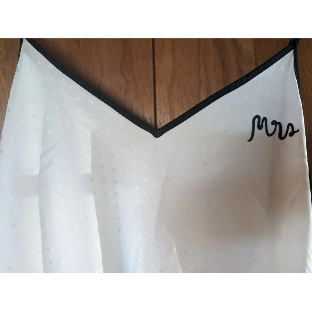Vintage Kate‎ Spade Bride Mrs Cami Lingerie Spaghetti Strap Top XS ($78msrp) NWT